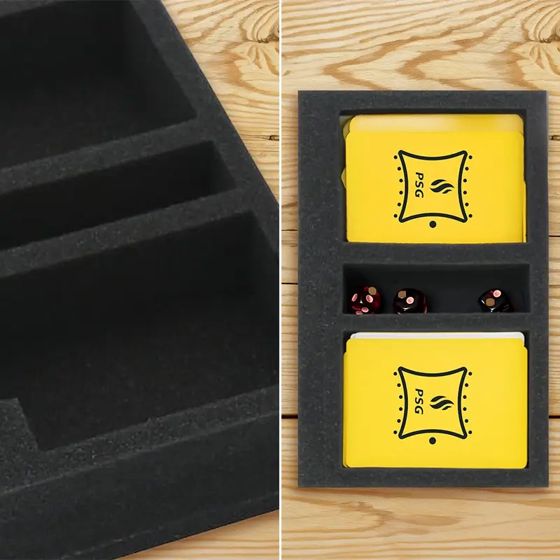 Dedykowana wkładka z pianki na gadżety w pudełku prezentowym dla pracownika - Rodzaj wypełnienia do paczek Gift Box